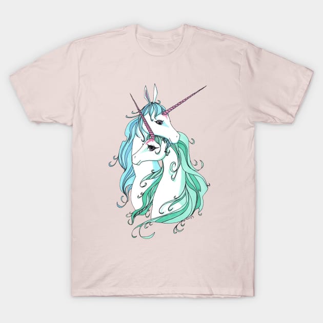 Unicorn Love T-Shirt by feilan